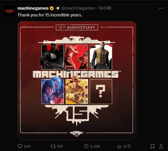 《德军总部》新作或将登场？MachineGames神秘项目引猜测