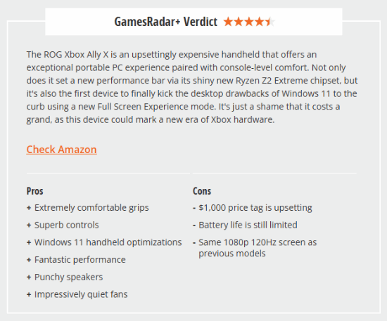 外媒评测Xbox ROG Ally X掌机：9分高分，性能卓越引发热议