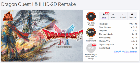 《勇者斗恶龙1+2重制版》游戏画面