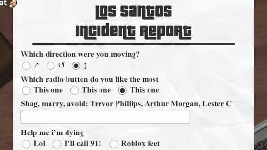 给他爱5事故报告生成界面