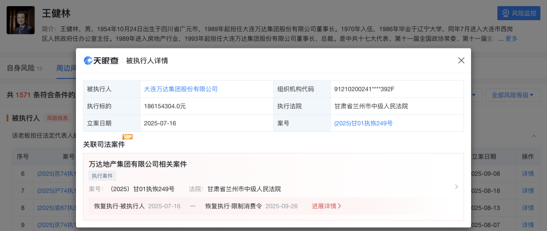 王健林被限制高消费背后：万达集团债务危机解析