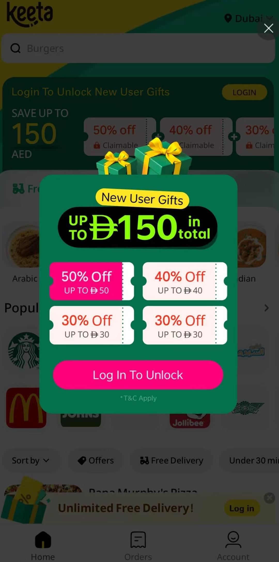 Keeta迪拜优惠活动