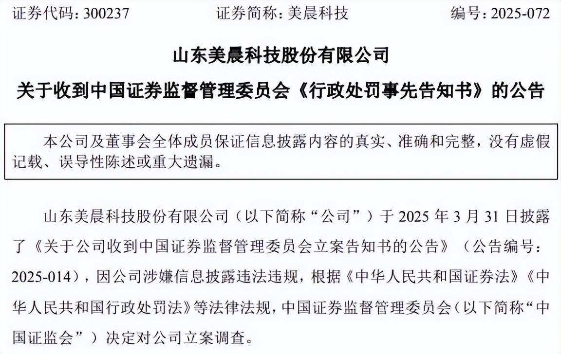 美晨科技因虚假陈述遭处罚，受损股民可依法索赔