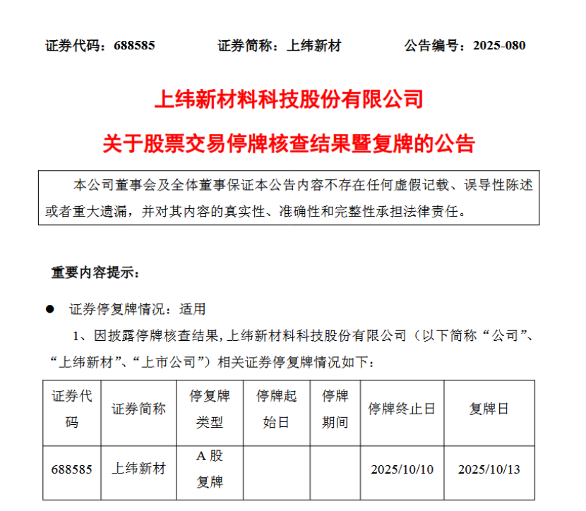 上纬新材复牌在即 智元创新明确3年无借壳上市计划