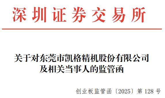 凯格精机IPO募资违规发放3214万工资，董事长等四人被警示