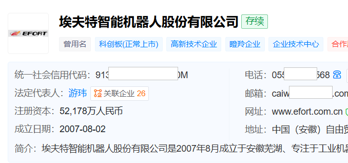 预计全年亏损！埃夫特业绩“失速”，公司证代称发展机器人业务“没有退路”