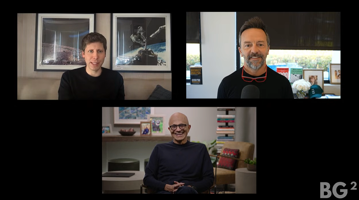 微软和OpenAI CEO罕见同场对话：OpenAI重组、AI泡沫质疑、算力需求......