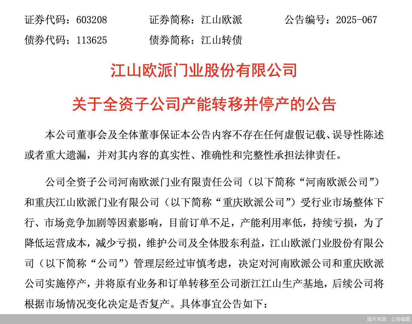 江山欧派产能收缩：战略调整应对行业挑战
