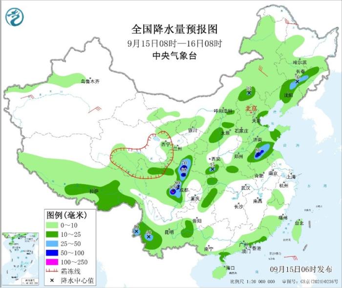 四川陕西河南山东等地迎强降雨 北方气温显著下滑
