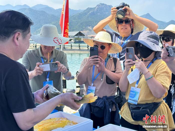 海外媒体代表参观大黄鱼产业