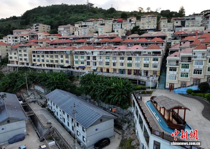 航拍下白石镇下岐村