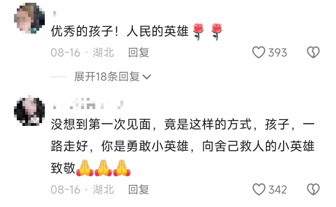 17岁少年胡国涛咸宁救人牺牲，见义勇为精神永存