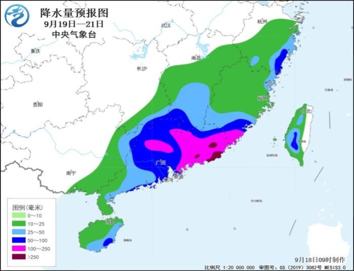 降雨预报图