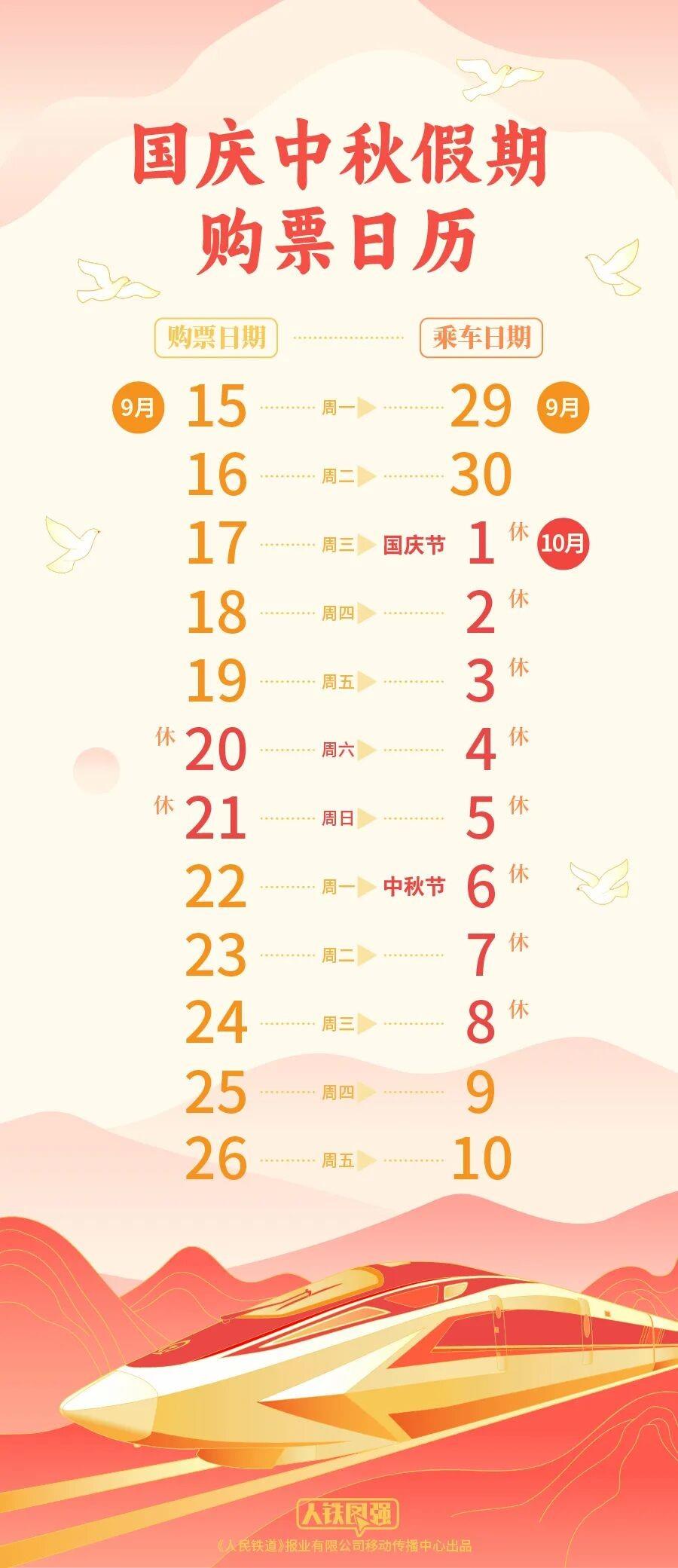 火车票购票日历