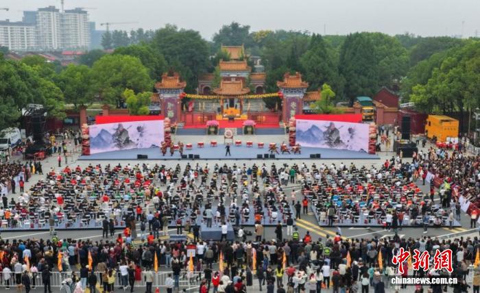 两岸同胞共祭关公仪式现场