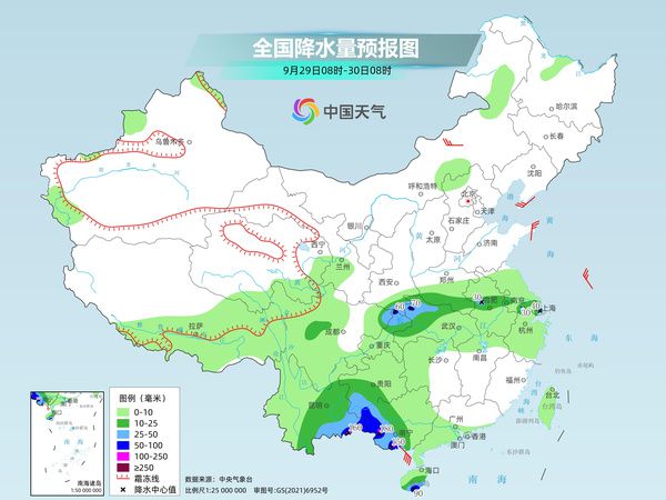 广西云南受台风影响强降雨 华西秋雨持续至国庆假期