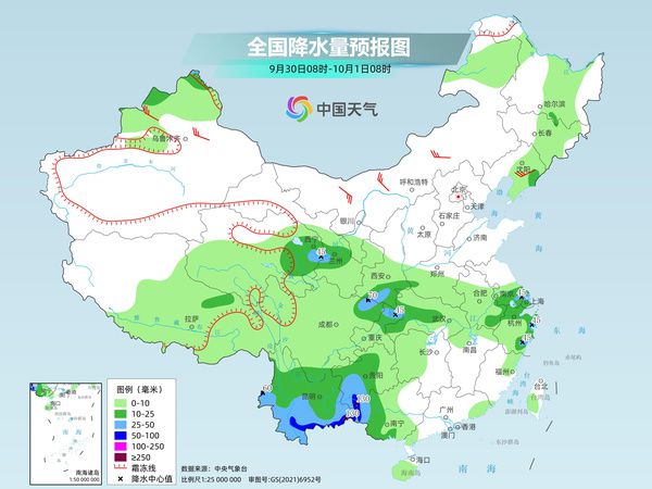 国庆中秋假期天气预警：华西至黄淮暴雨频发，南方秋老虎反扑