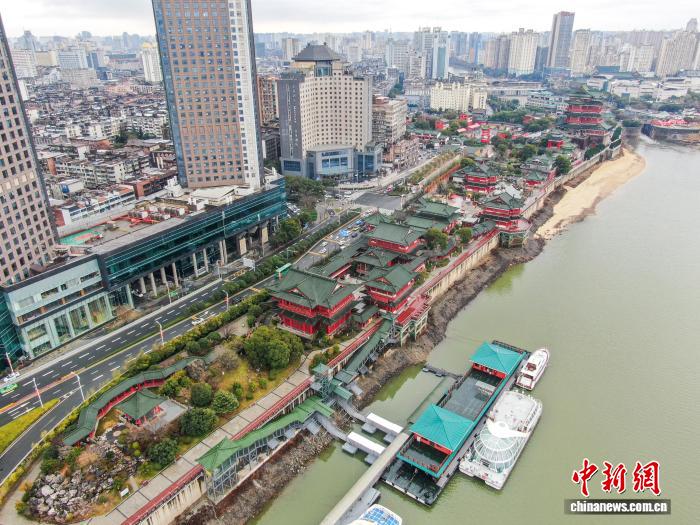 滕王阁北园航拍图