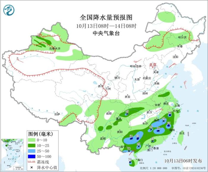 四川盆地至黄淮降雨持续 新疆将迎雨雪降温天气
