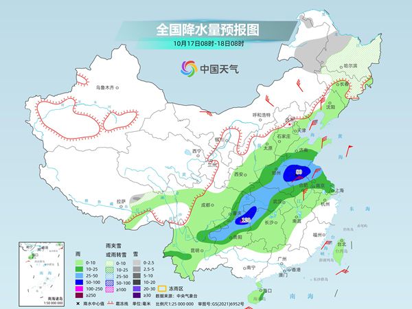 华北黄淮降温核心时段开启 西南雨势强劲黑龙江降雪增多