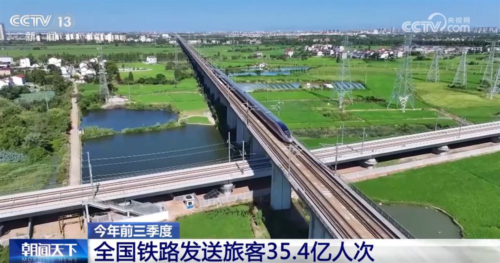 前三季度全国铁路成绩亮眼：35.4亿人次发送，同比增长6%