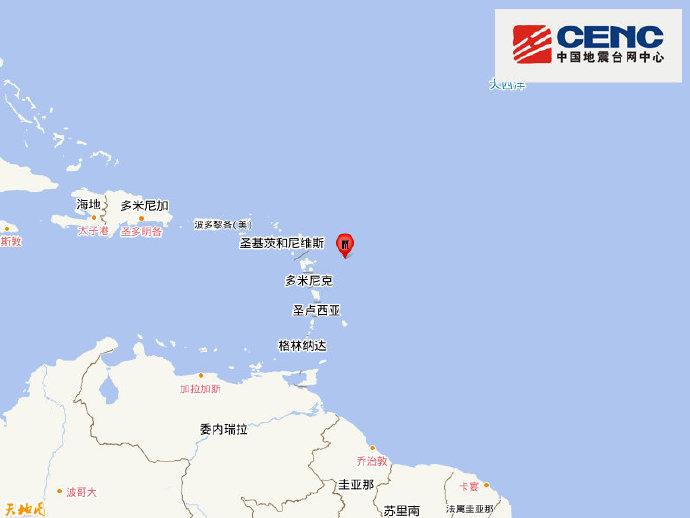 背风群岛6.5级强震来袭 震源深度仅10千米