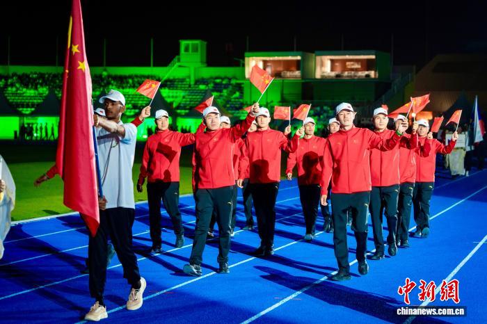 中国消防救援代表队亮相第20届世界消防救援锦标赛