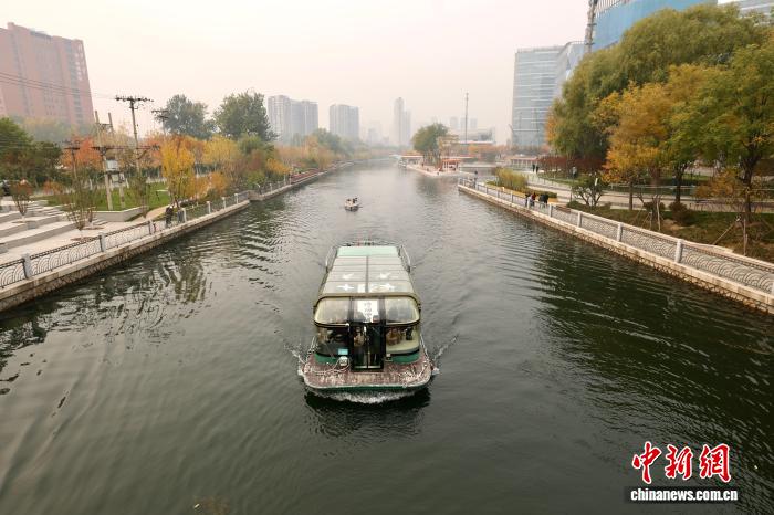 北京坝河游船航线试航