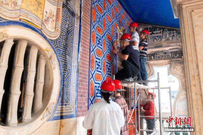 陈和永家族修缮侨厝现场