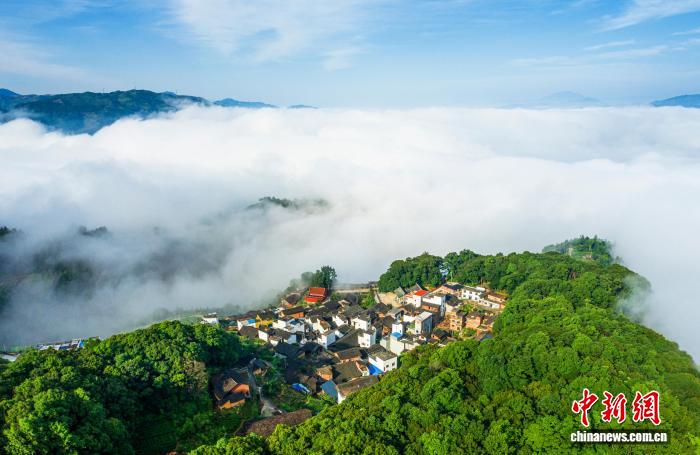 柘荣县英山乡半岭森林氧吧航拍图
