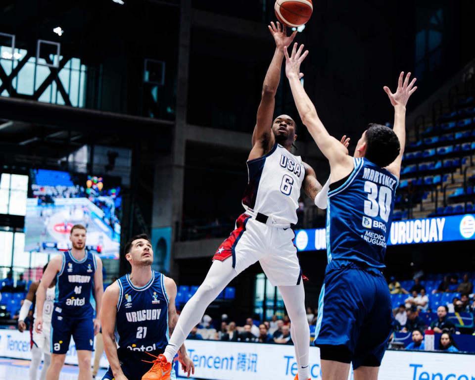 美洲杯1/4决赛：美国男篮83-70复仇乌拉圭 半决赛迎战巴西