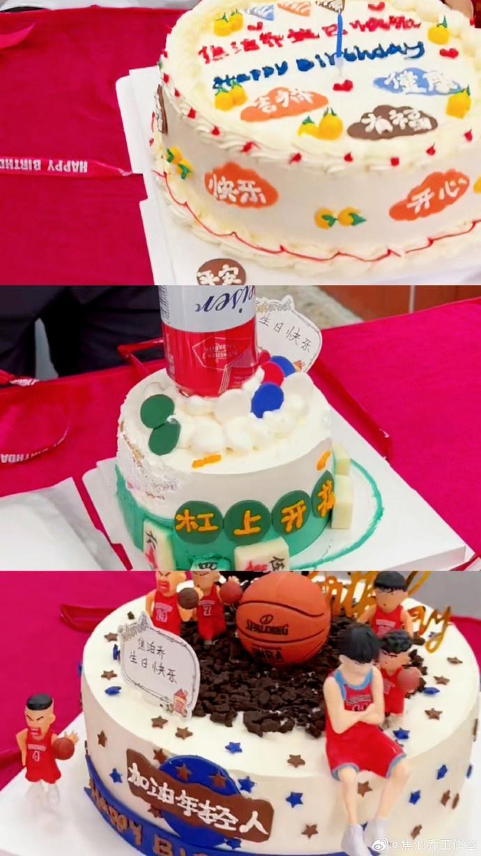 广东全运男篮欢乐庆生：赵睿周鹏蛋糕大战焦泊乔