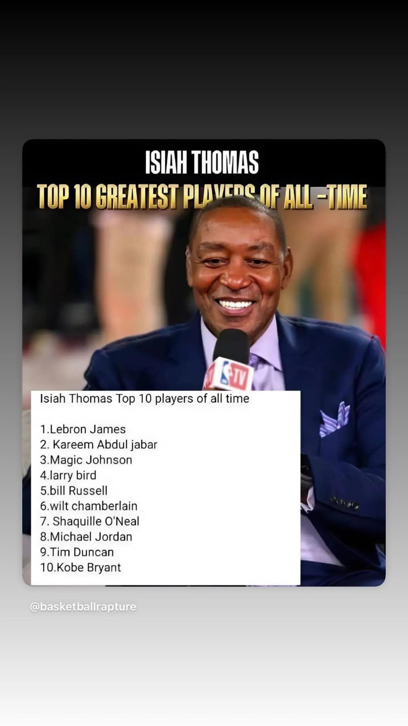 NBA历史地位大洗牌？微笑刺客：詹姆斯居首，乔丹仅排第八