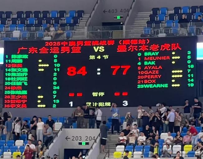 广东男篮84-77力克澳洲劲旅！徐杰34+11+6，杜锋盛赞双星