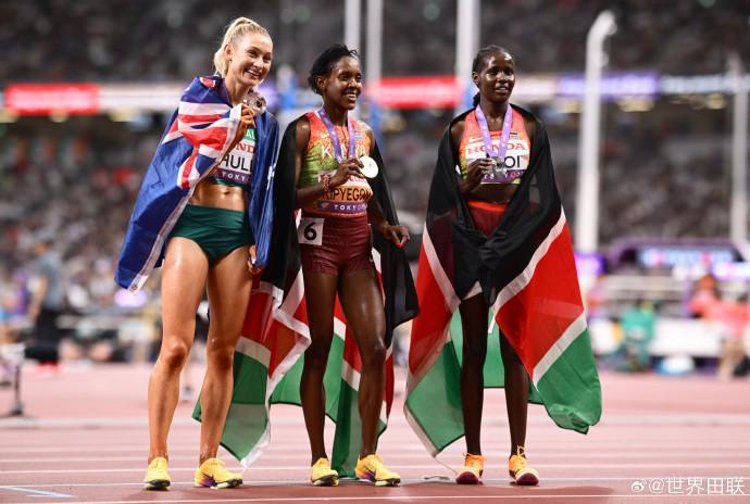 2025东京世锦赛女子1500米：基普耶根3分52秒15强势三连冠