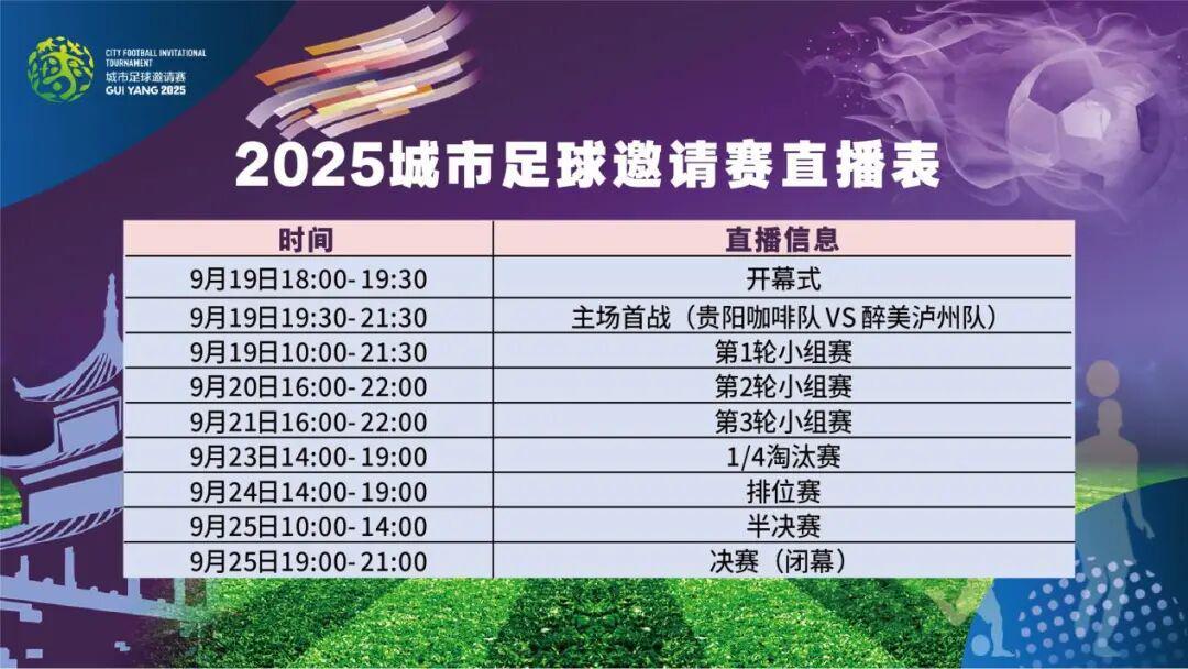 2025城市足球邀请赛直播预告：7天热血对决，全程高能！