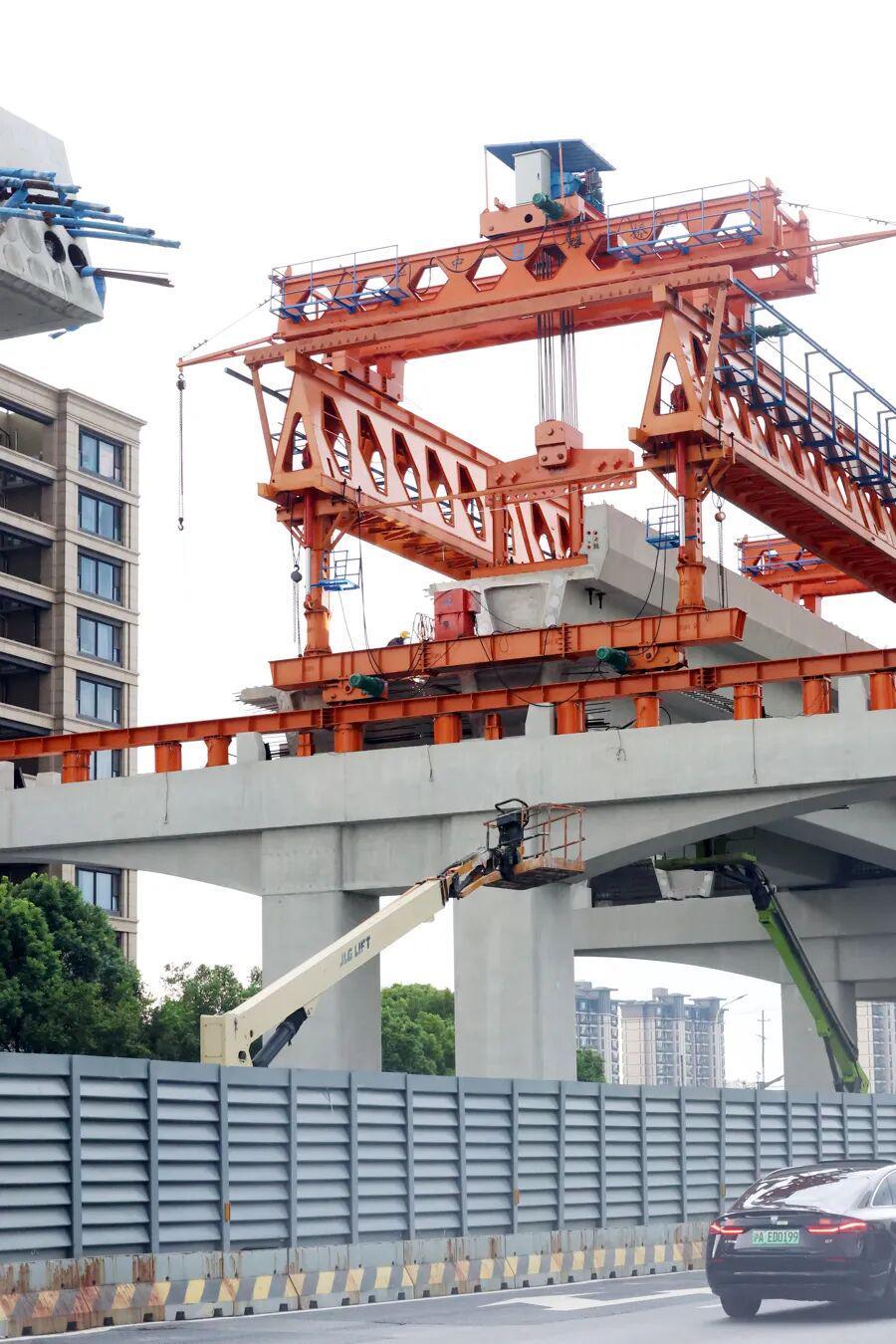 漕宝路快速路高架施工