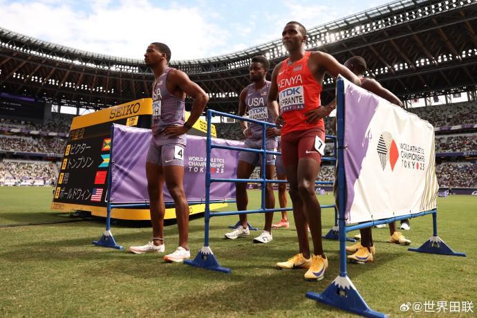 东京田径世锦赛：美国队4X400米接力重赛力压肯尼亚晋级决赛