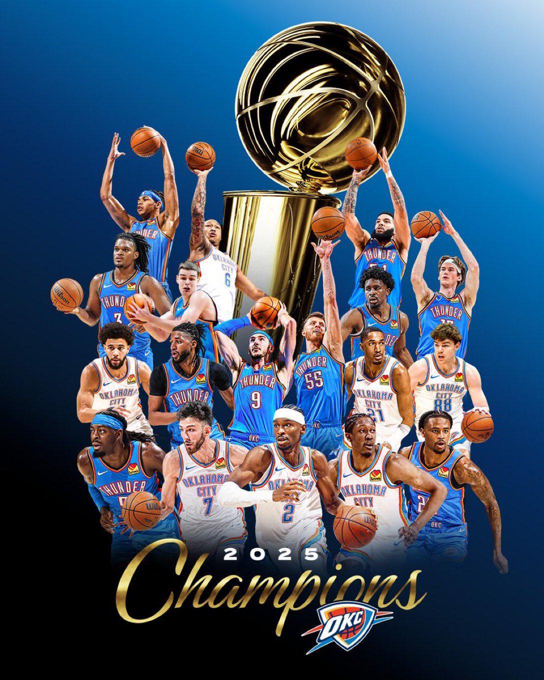 俄克拉荷马城设立雷霆日：2025年10月21日庆祝NBA总冠军