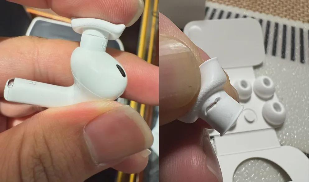 AirPods Pro 3 耳塞断裂现场图