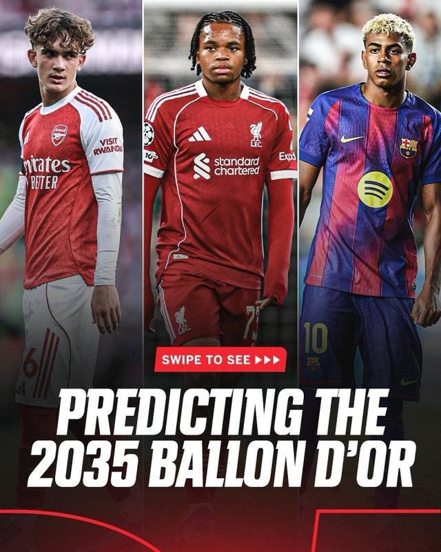 ESPN预测：道曼、恩古莫哈、亚马尔或成2035年金球奖有力竞争者