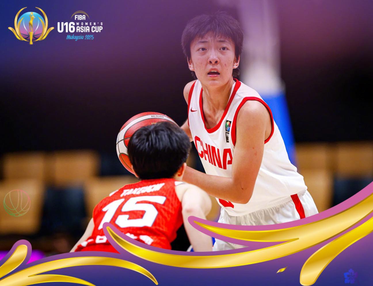 U16女篮亚洲杯：中国队外线内线双失守，数据全面落后日本