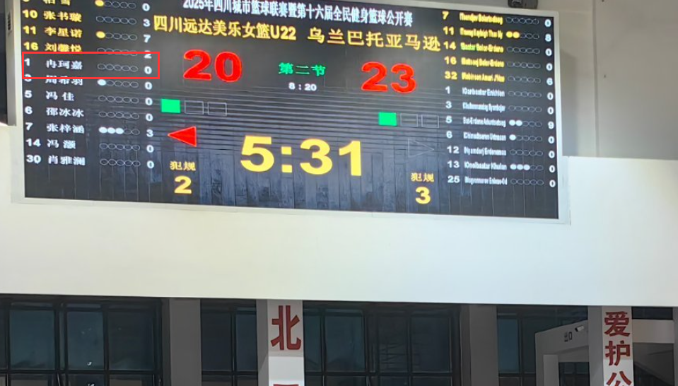 冉珂嘉闪耀四川U22女篮！18岁新星连轴转战国际挑战赛