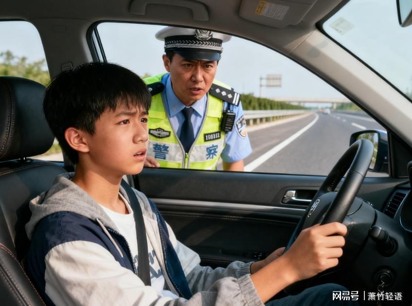 15岁男孩开325公里高速去找奶奶，交警拦下后问：你怎么会开车