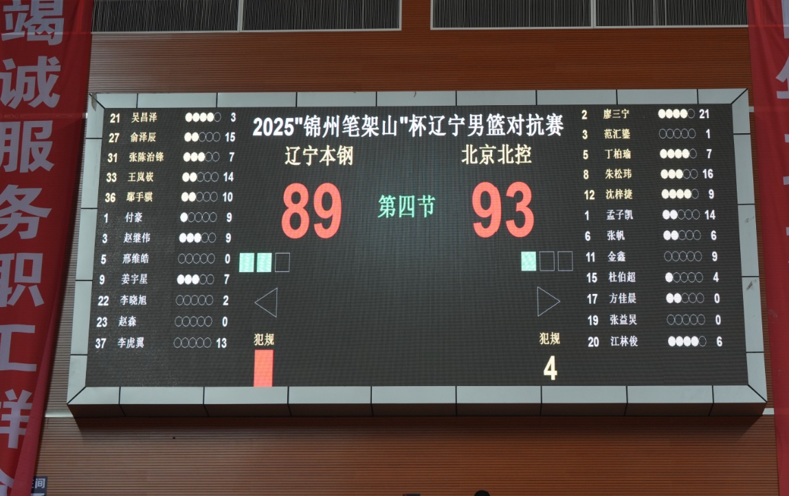 辽宁男篮热身赛4分惜败北控，杨鸣战术演练显短板