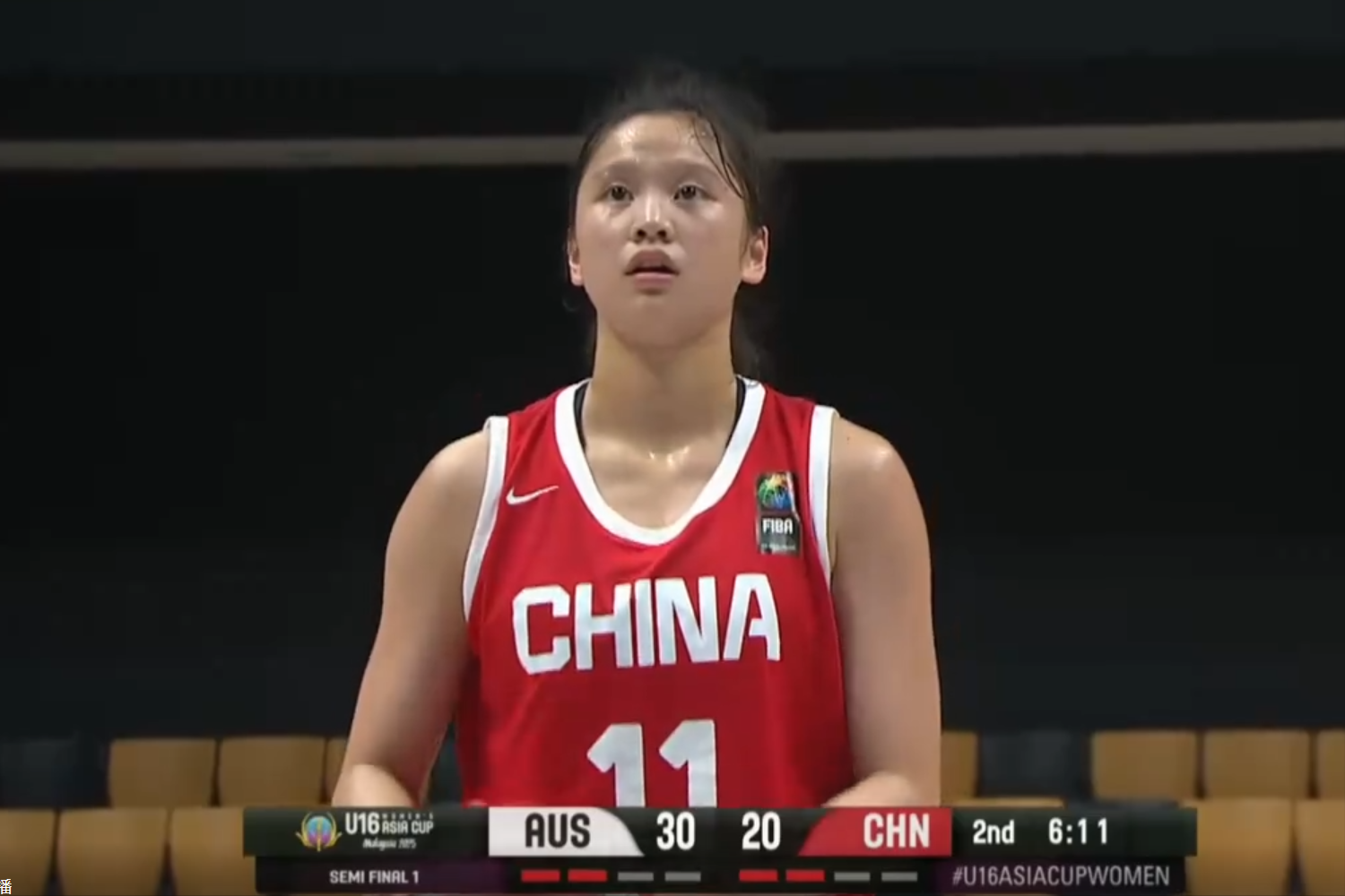 中国女篮亚洲杯U16半决赛28分惜败，李沅珊12分领衔，季军战蓄势待发