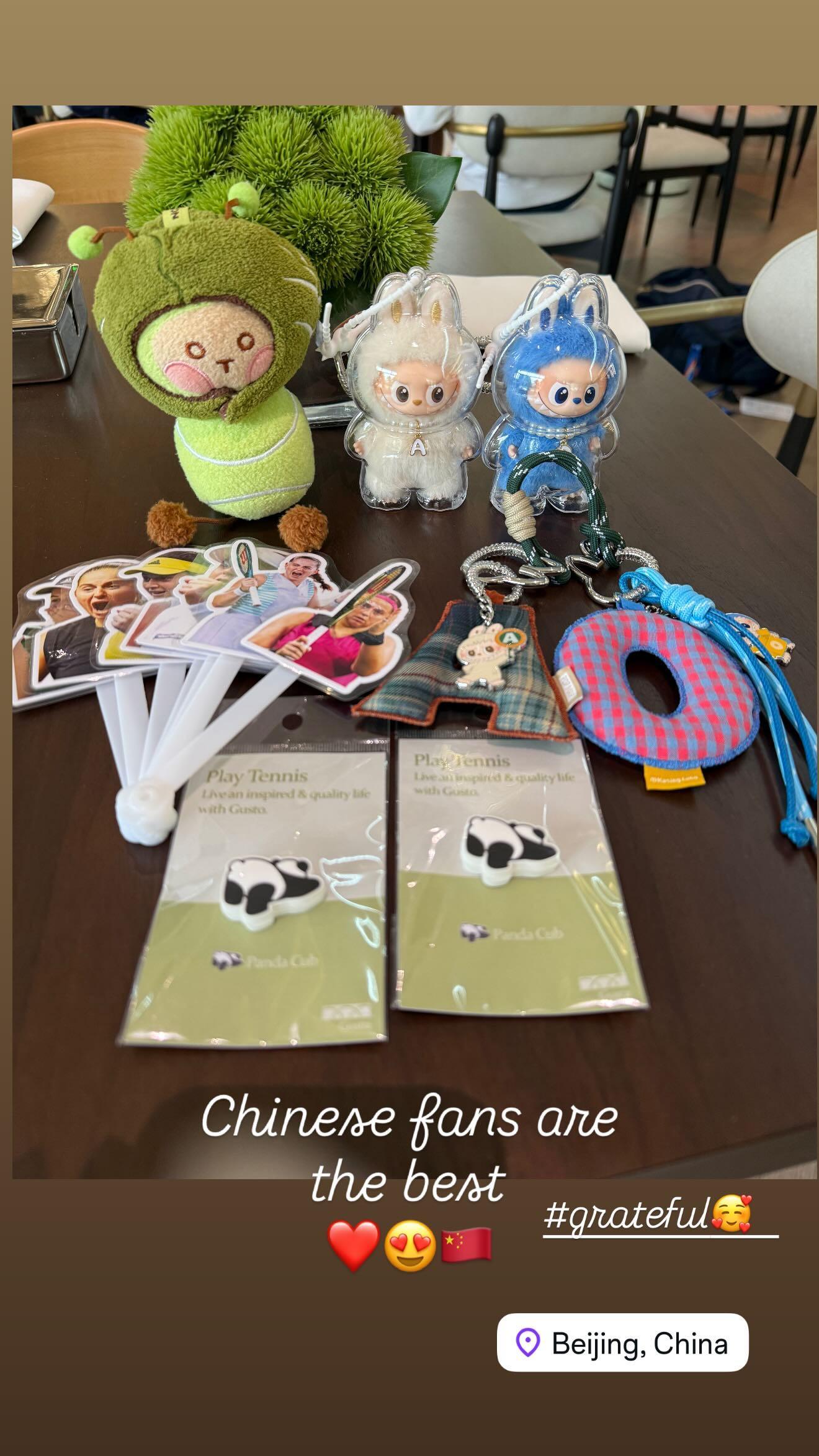 奥斯塔彭科盛赞中国球迷：中网期间收获暖心礼物