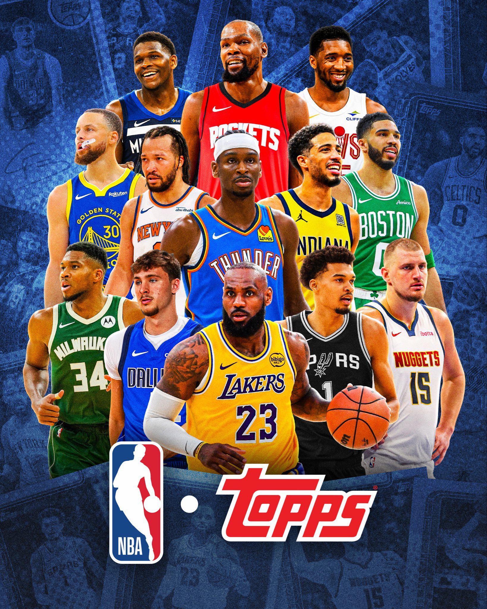 Topps与NBA达成长期球星卡合作协议，下赛季正式启动