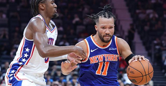 NBA阿布扎比赛：马克西14+4+4难救主，尼克斯99-84大胜76人