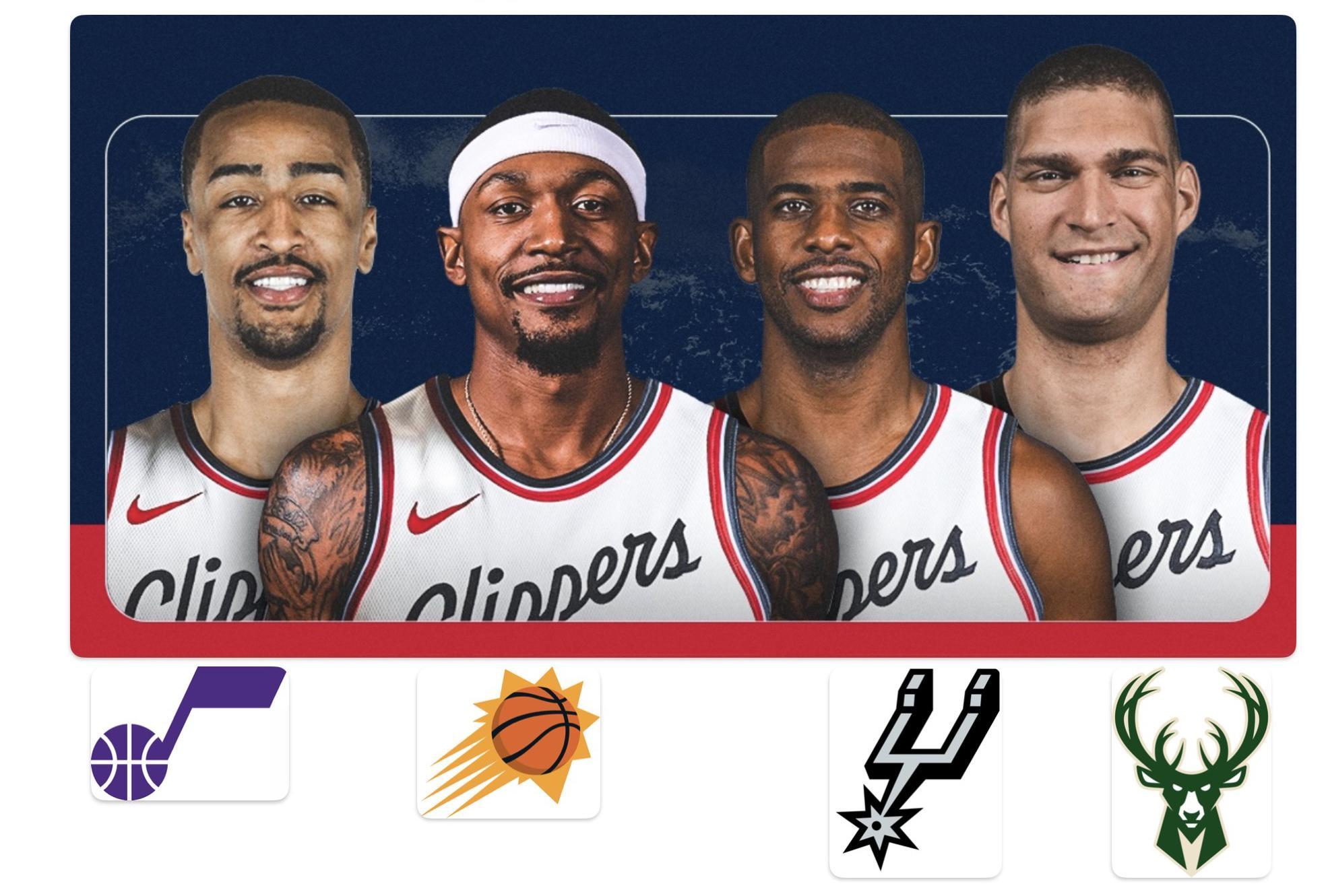 ESPN评选休赛期补强王：快船领跑，火箭独行侠等队紧随
